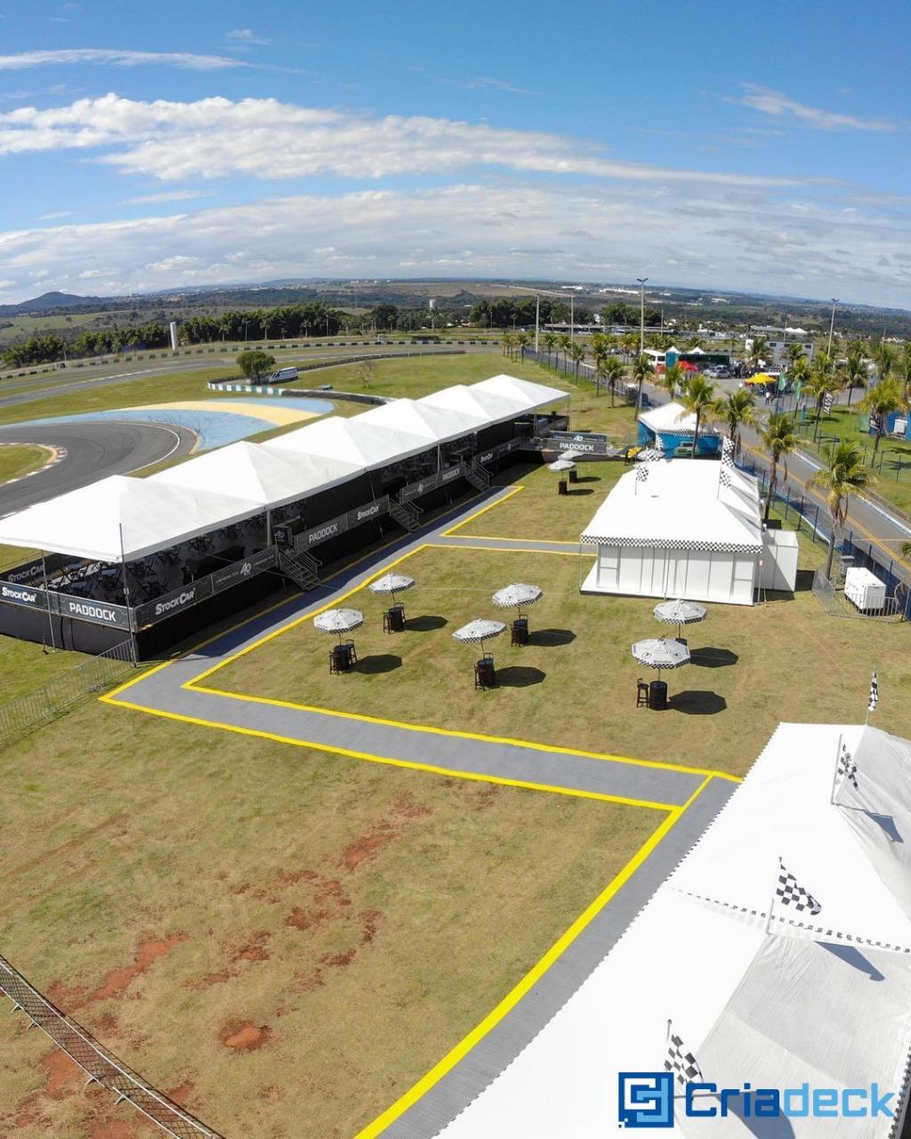 Pisos Plásticos Pixel da Criadeck garante segurança e acessibilidade na Stock Car Goiânia 2019